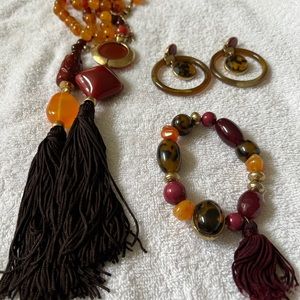 Chico’s Necklace, bracelet and earring set